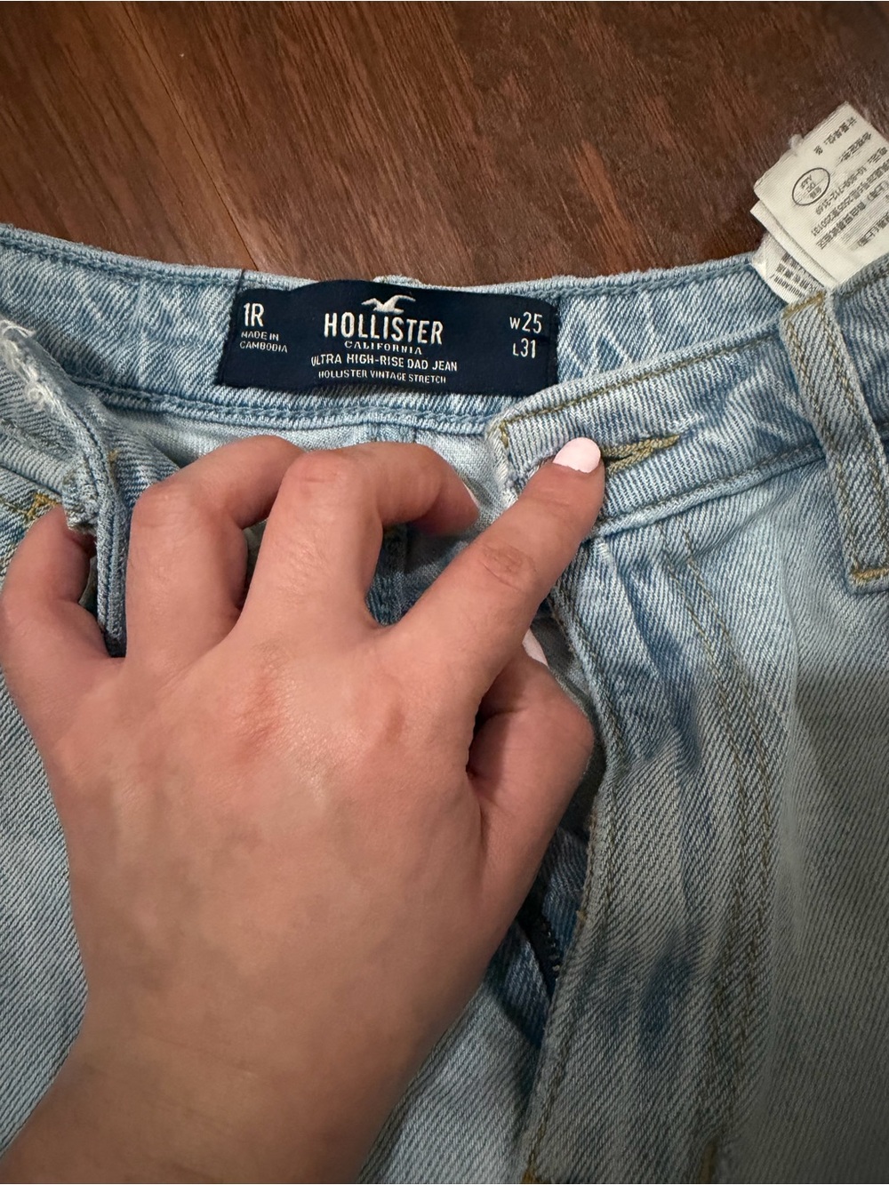 Hollister Light Wash Ultra High-Rise Jeans